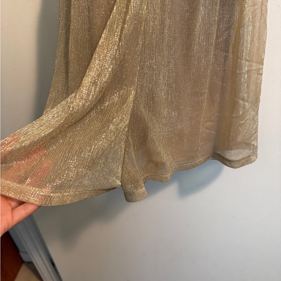 Urban Outfitters Cream Ruched Romper Spaghetti Strap - Picture 2 of 3